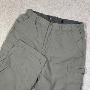 REI Sahara Men's 32L (Fit 32x30) Cargo Hiking Pants Tan Outdoor Gorpcore UPF 50